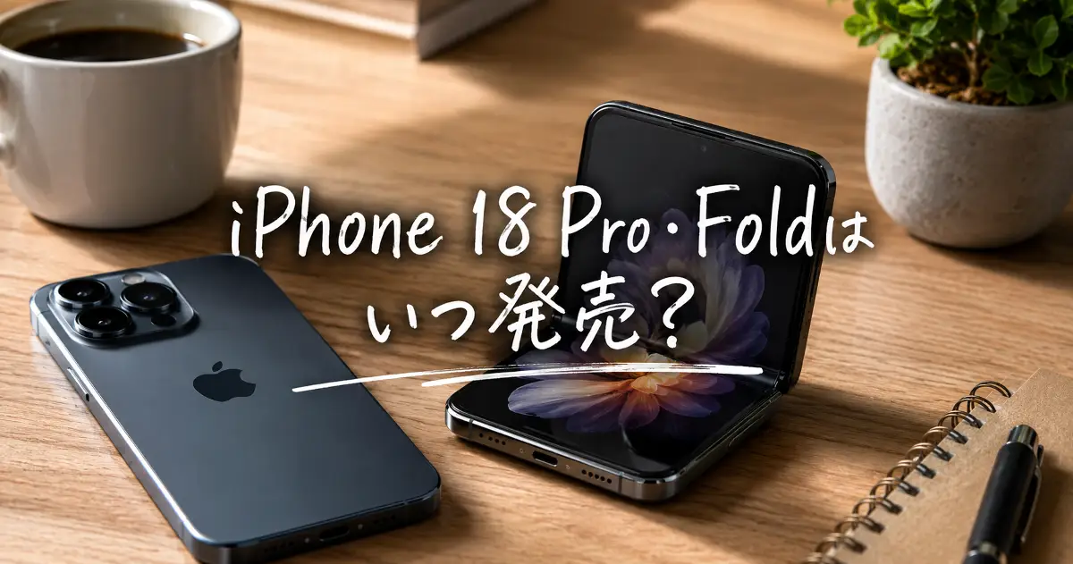 iPhone 18 Pro・Foldはいつ発売されるのかを紹介する記事のアイキャッチ画像